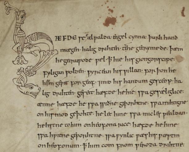 The C dmon Manuscript part of the Old English verse rendition of Genesis 